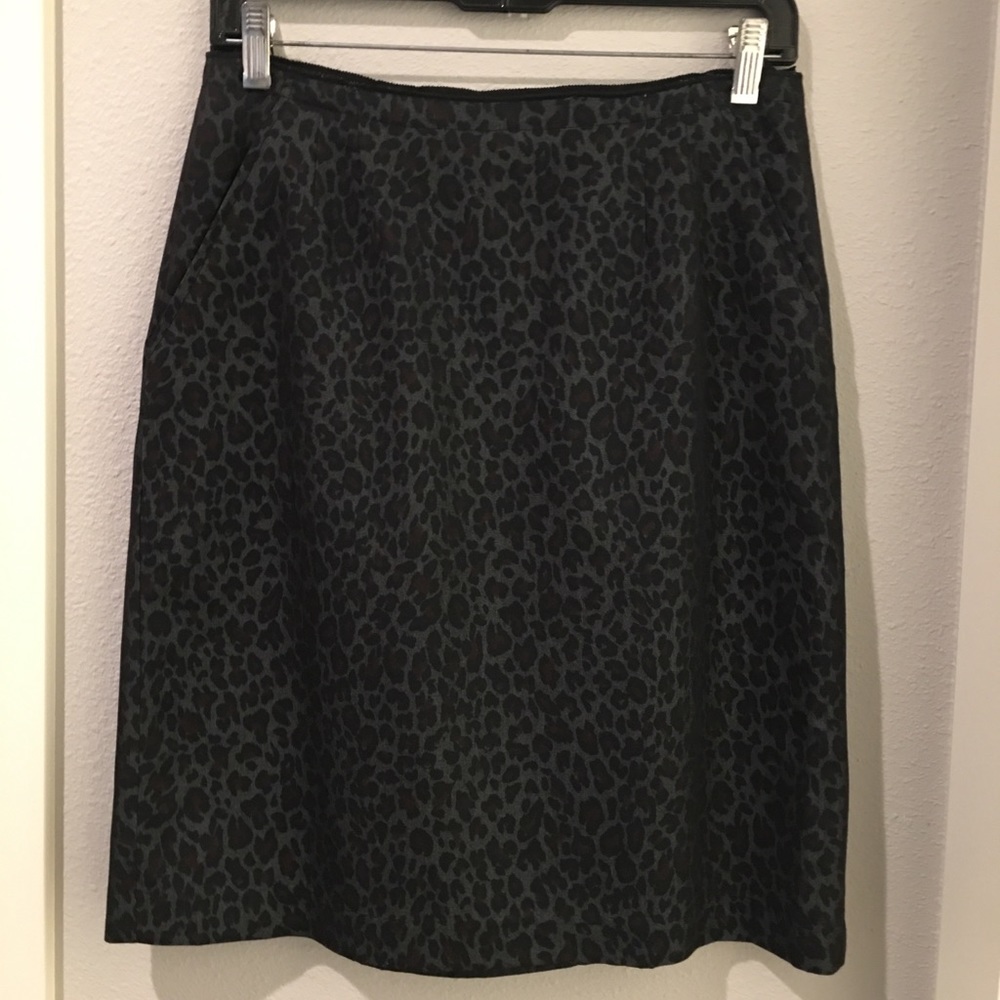 Animal Print Pencil Skirt